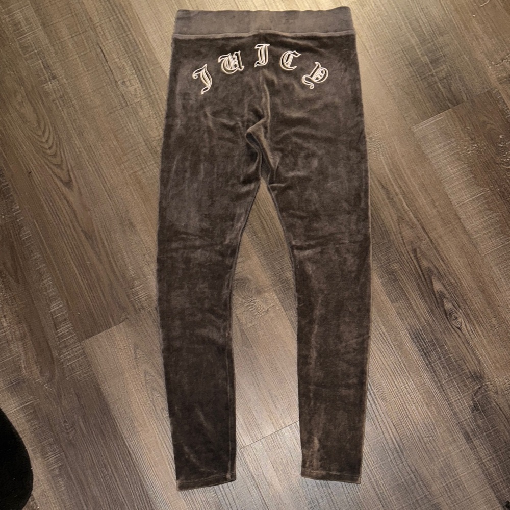 Juicy Couture Dark Grey Velour Leggings